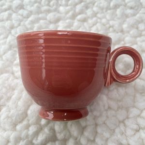 Vintage Fiestaware 1950s Rose Ring Handle Tea Cup Homer Laughlin HLC